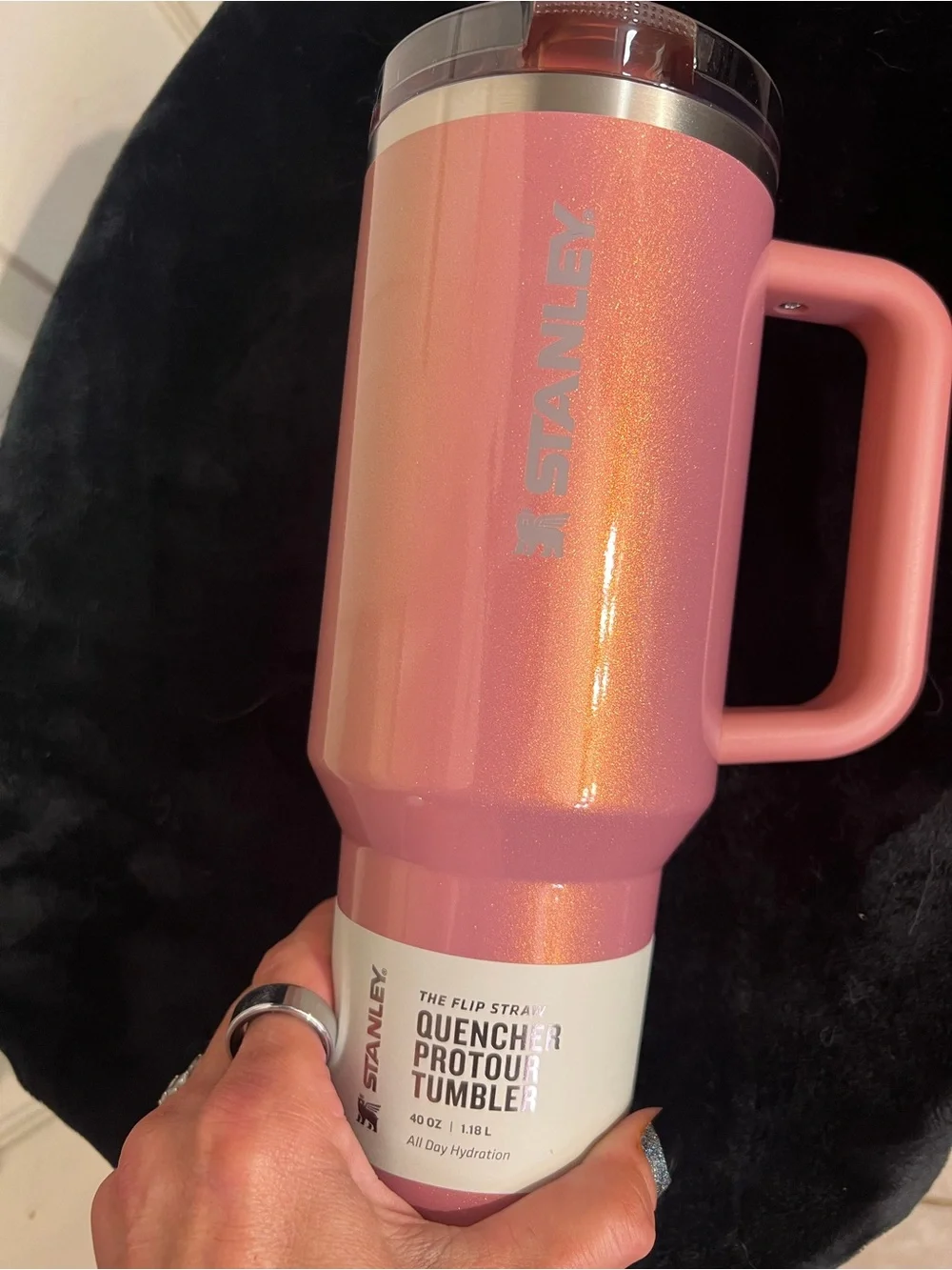 Stanley 40oz sparkling“Port Shimmer” ProTour Flip Straw Tumbler-NWT